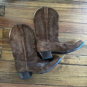 Heritage Boot Co. Brown Cowboy Boots - Roughouts Style